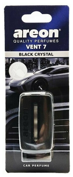 Ароматизатор  AREON Vent 7 Black Crystal Цветочный универсальный жидкий 8мл